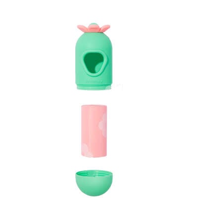 Kit Cata Caca Vetreska Flora Dispenser com Saquinhos Higiênicos Biodegradáveis