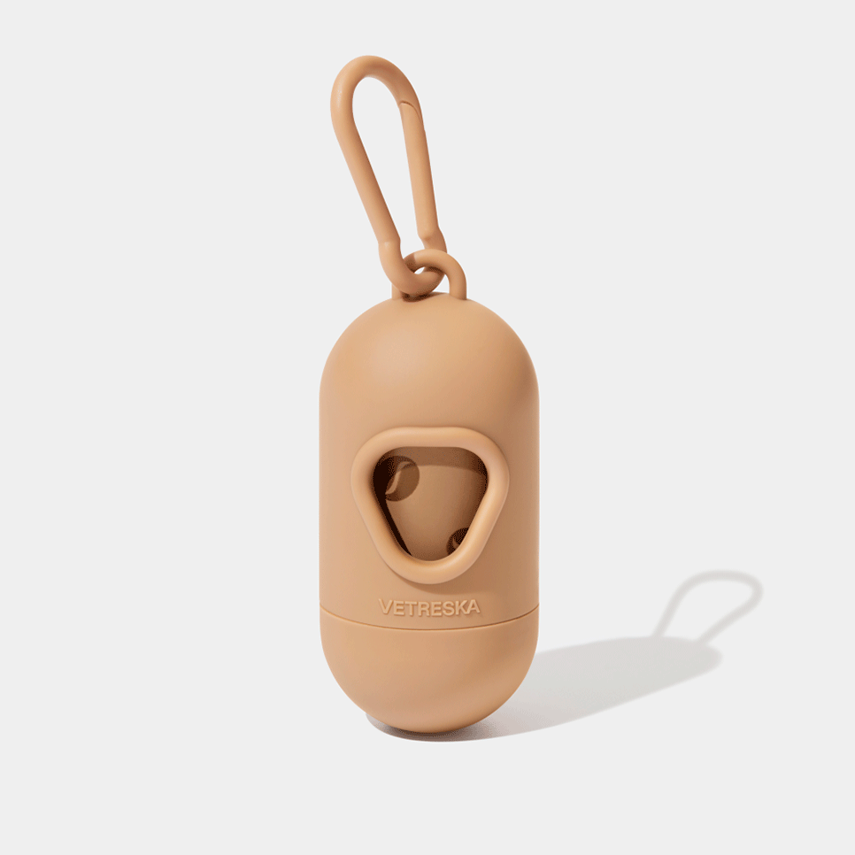 Kit Cata Caca Vetreska Aroma de Café Dispenser com Saquinhos Higiênicos Biodegradáveis - 7 Rolos