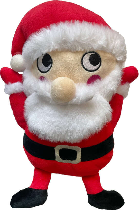 Brinquedo Pelúcia Savana Pet Papai Noel Clássico Branco para Cães - Tam. Único