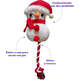 Brinquedo Pelúcia Savana Pet Boneco de neve com Corda Branco para Cães”
