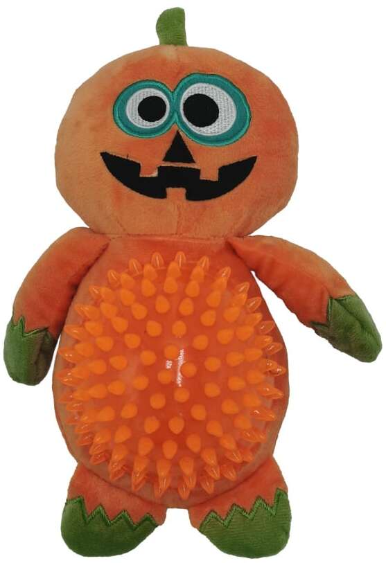 Brinquedo Pelúcia Savana Pet Abóbora com Mordedor GD para Cães - Tam. Único