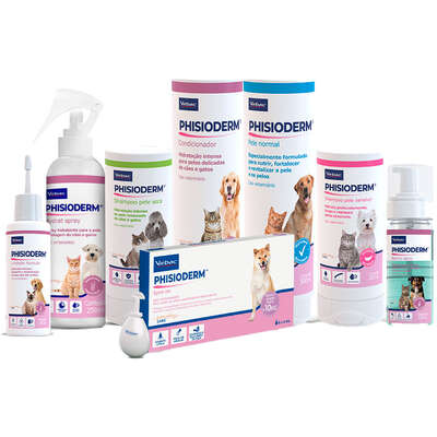 Shampoo Virbac Phisioderm Pele Normal para Cães e Gatos”