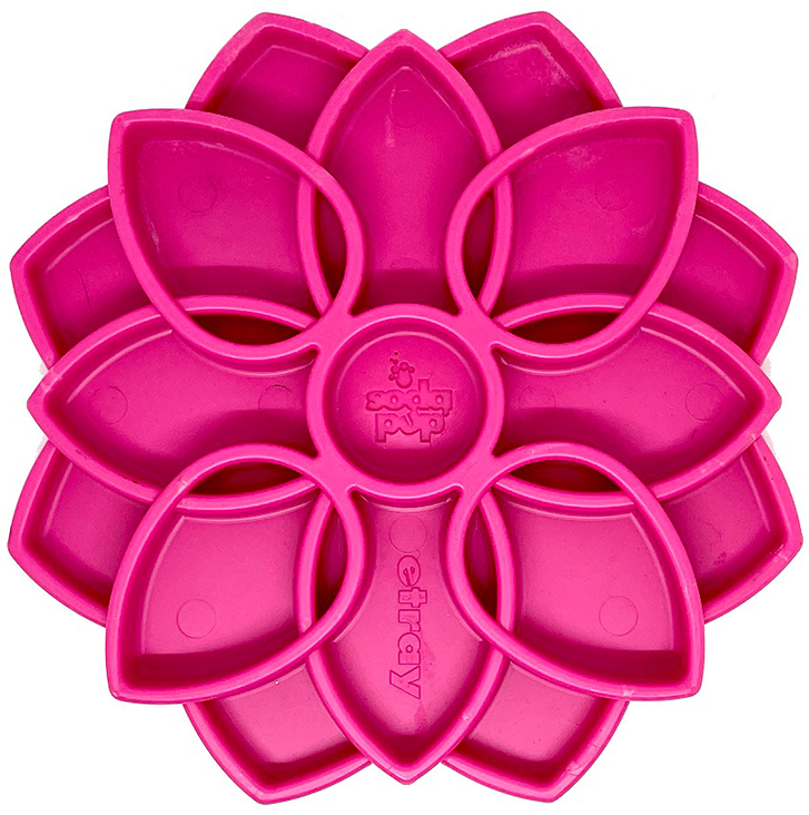 Comedouro Lento SodaPup Mandala Rosa para Cães - Tam. Único