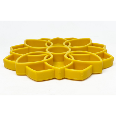 Comedouro Lento SodaPup Mandala Amarelo para Cães