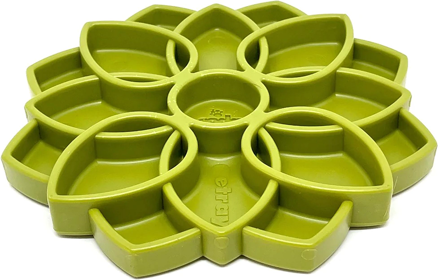 Comedouro Lento SodaPup Mandala Verde Claro para Cães - Tam. Único