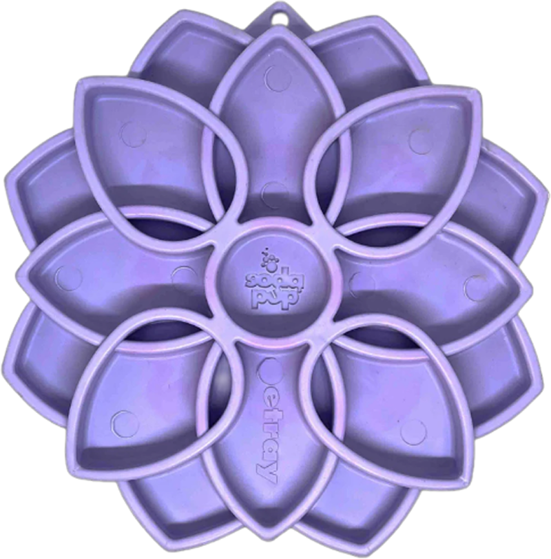 Comedouro Lento SodaPup Mandala Lilás para Cães - Tam. Único