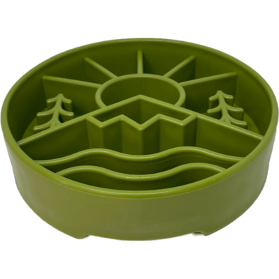 Comedouro Lento SodaPup Montanha Verde Para Cães