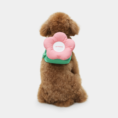 Kit de passeio Vetreska Flora com peitoral, mochila e guia para Cães