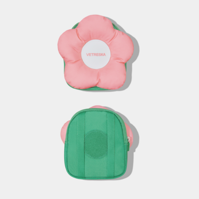 Kit de passeio Vetreska Flora com peitoral, mochila e guia para Cães