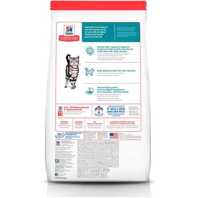 Ração Seca Hill's Science Diet Indoor para Gatos Adultos Castrados