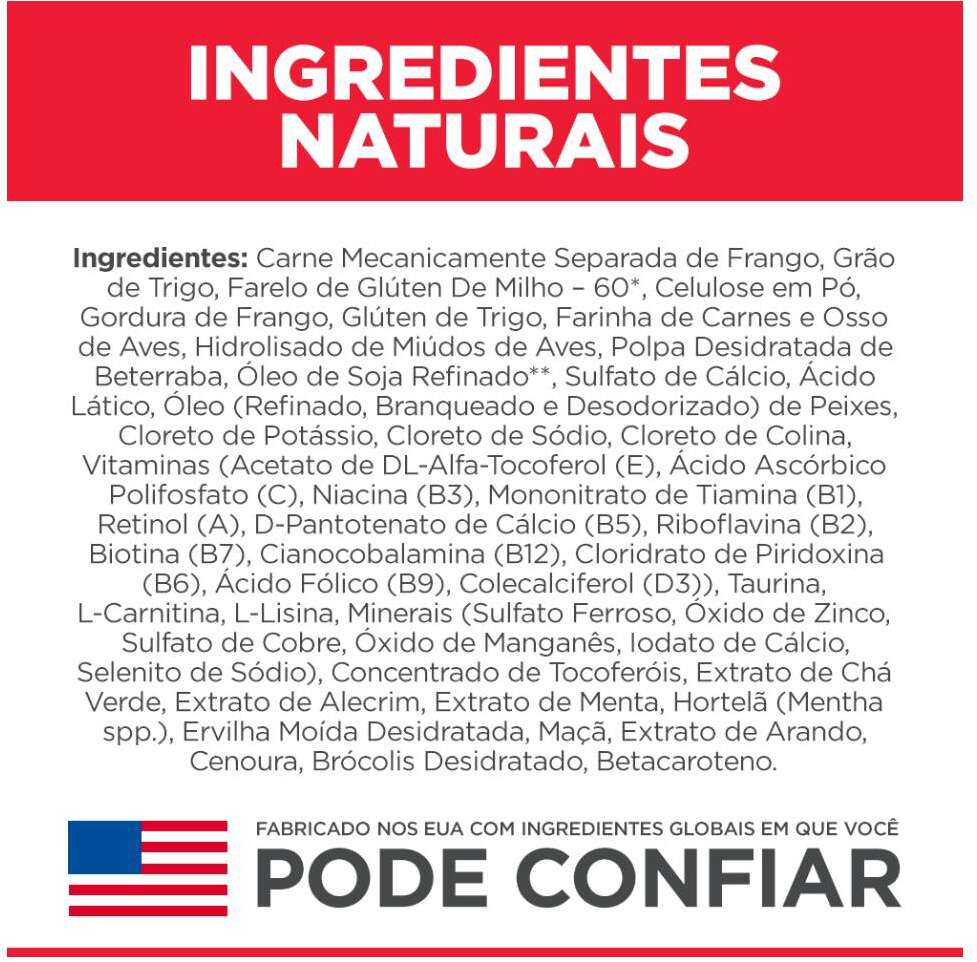 Ração Seca Hill's Science Diet Indoor para Gatos Adultos Castrados - 3,17Kg