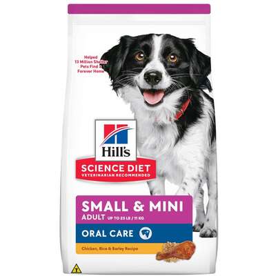 Ração Seca Hill's Science Diet Saúde Dental Frango para Cães Adultos Porte Pequeno e Mini