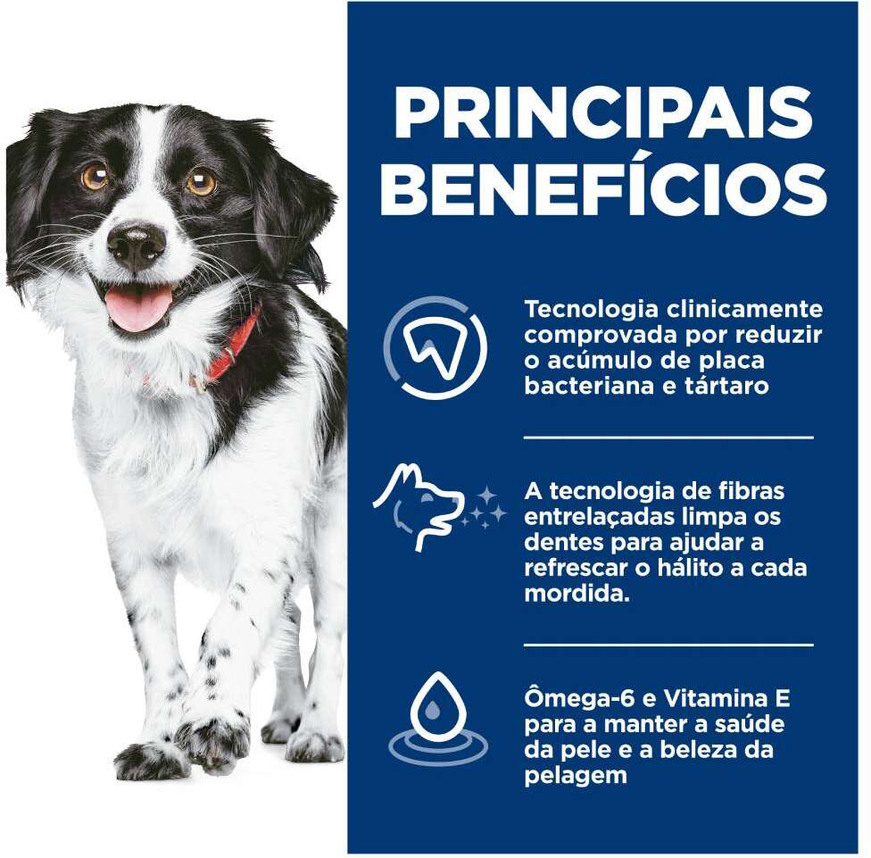 Ração Seca Hill's Science Diet Saúde Dental Frango para Cães Adultos Porte Pequeno e Mini - 1,81Kg
