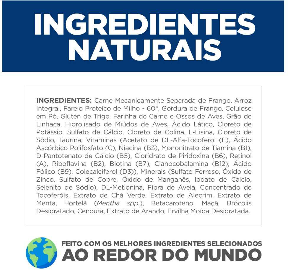 Ração Seca Hill's Science Diet Saúde Dental Frango para Gatos Adultos - 1,5Kg