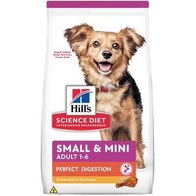 Ração Seca Hill's Science Diet Digestão Perfeita Frango para Cães Adultos Porte Pequeno e Mini