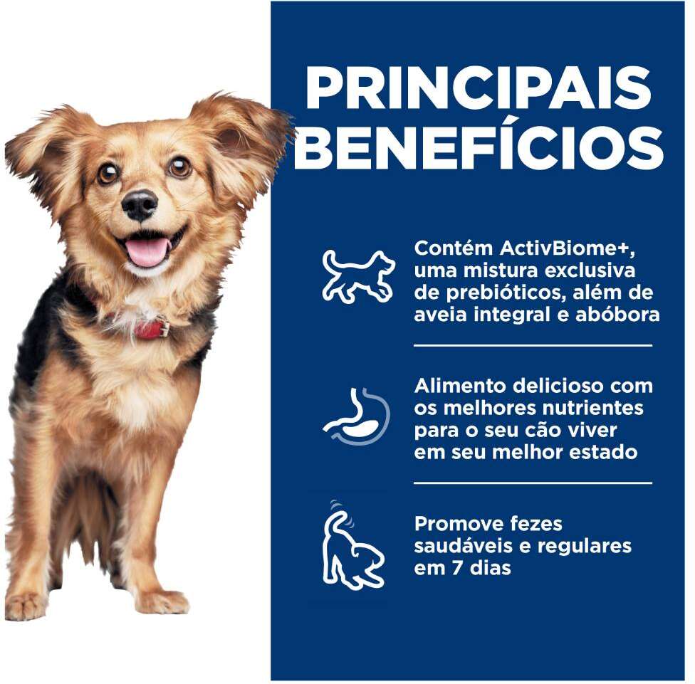 Ração Seca Hill's Science Diet Digestão Perfeita Frango para Cães Adultos Porte Pequeno e Mini - 1,5Kg