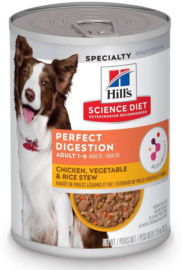 Ração Úmida Hill's Science Diet Digestão Perfeita Frango e Vegetais para Cães Adultos - 363 g