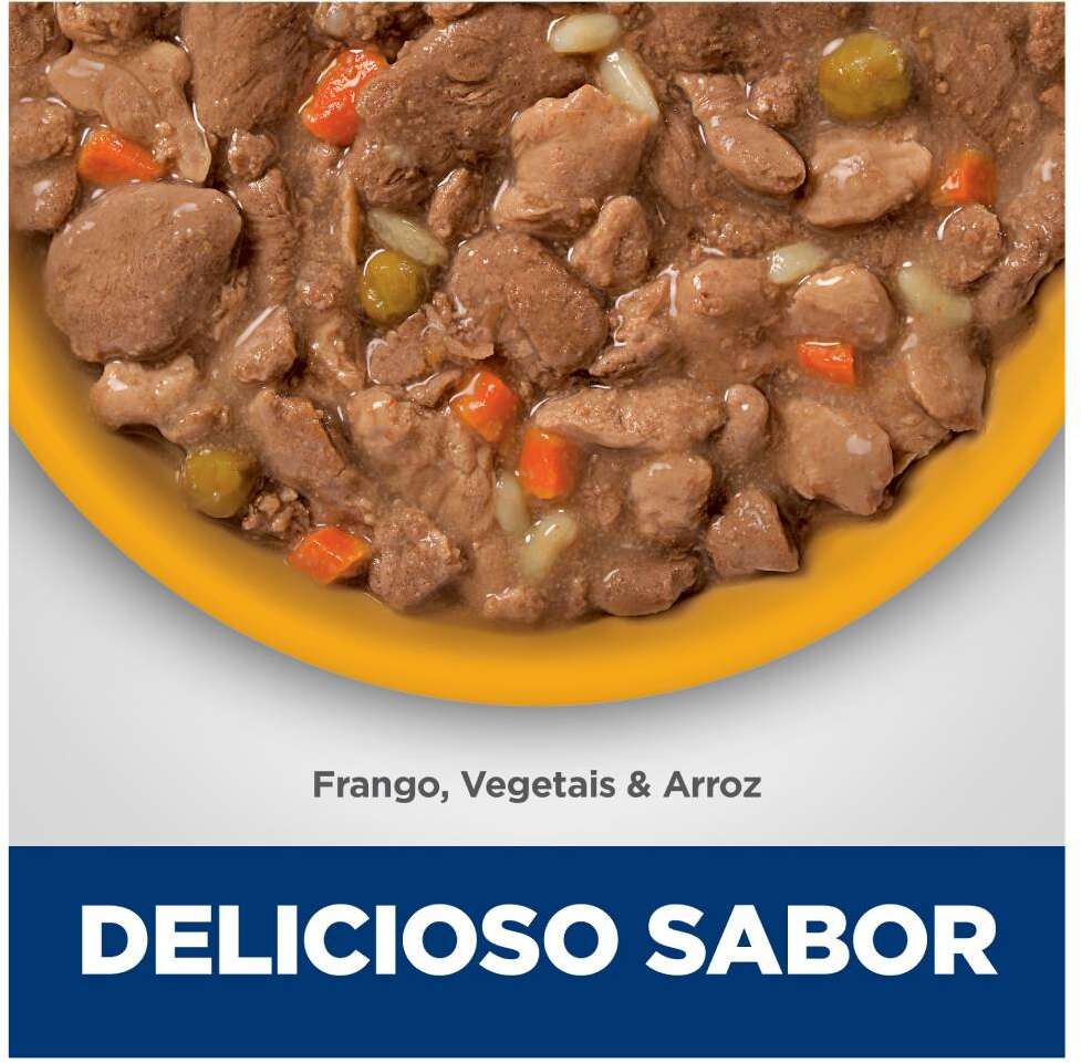 Ração Úmida Hill's Science Diet Digestão Perfeita Frango e Vegetais para Cães Adultos - 363 g