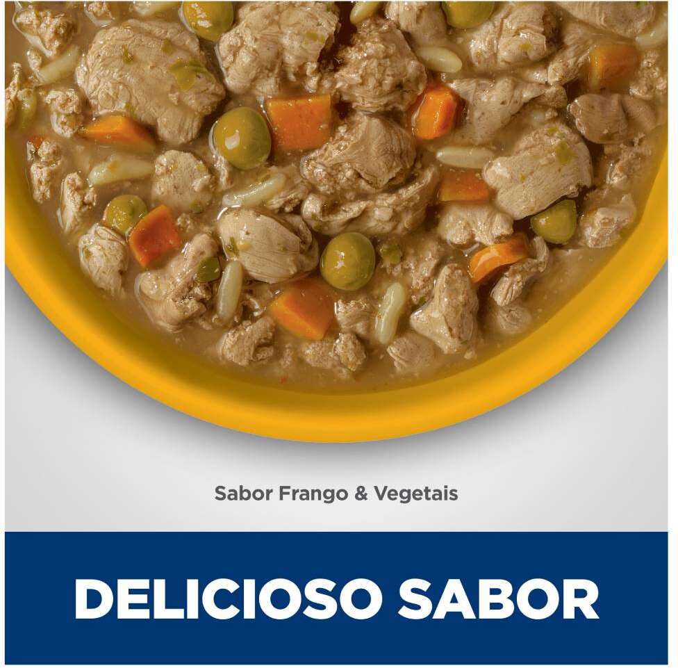 Ração Úmida Hill's Science Diet Peso Perfeito Frango e Vegetais para Cães Adultos - 354 g