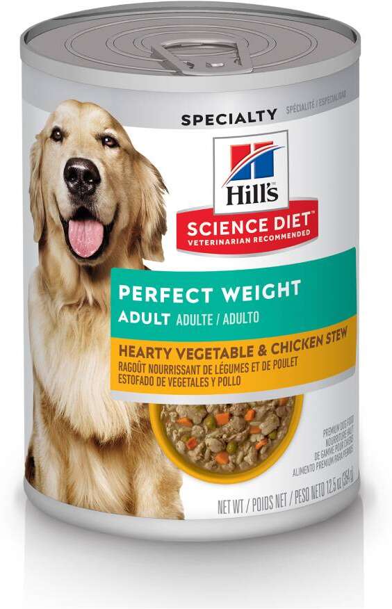 Ração Úmida Hill's Science Diet Peso Perfeito Frango e Vegetais para Cães Adultos - 354 g