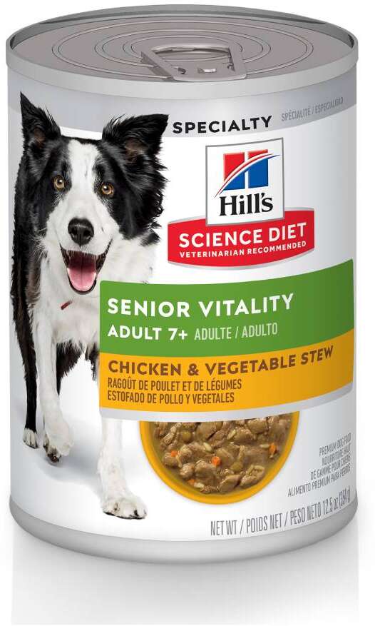 Ração Úmida Hill's Science Diet Vitalidade Sênior Frango e Vegetais para Cães Idosos - 354 g