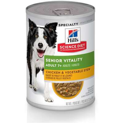 Ração Úmida Hill's Science Diet Vitalidade Sênior Frango e Vegetais para Cães Idosos