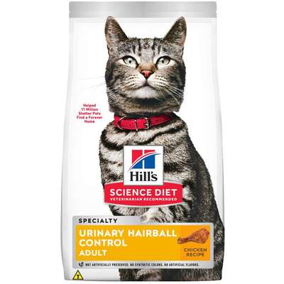 Ração Seca Hill's Science Diet Cuidado Urinário e Bolas de Pelo Frango para Gatos Adultos