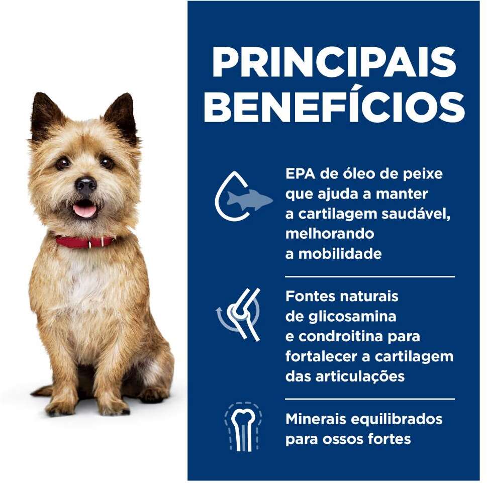 Ração Seca Hill's Science Diet Mobilidade Saudável Pedaços Pequenos Frango para Cães Adultos - 1,81Kg