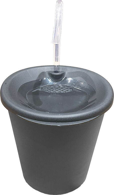 Fonte Bebedouro Elevado Meau Preto para Cães e Gatos - Bivolt
