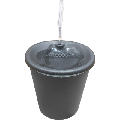 Fonte Bebedouro Elevado Meau Preto para Cães e Gatos