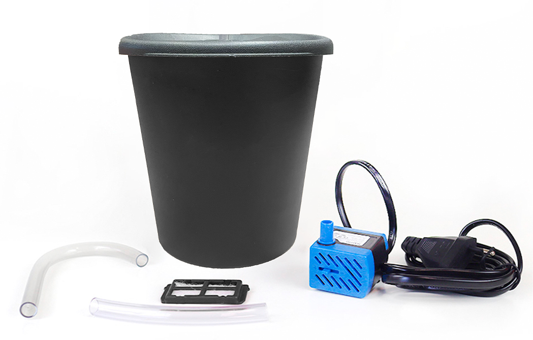 Fonte Bebedouro Elevado Meau Preto para Cães e Gatos - Bivolt