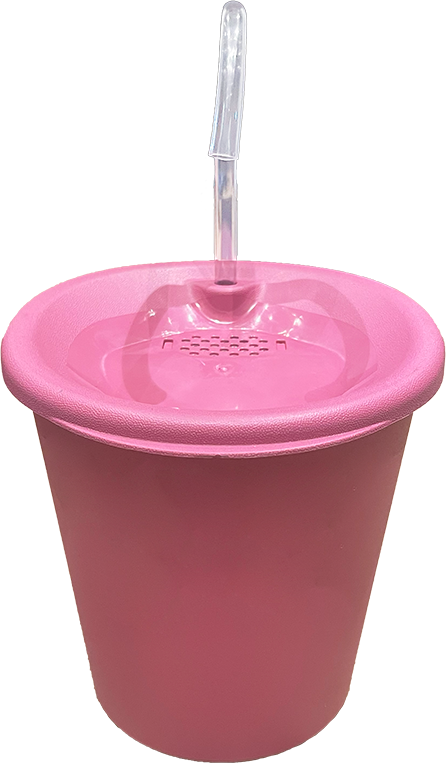 Fonte Bebedouro Elevado Meau Rosa para Cães e Gatos - Bivolt