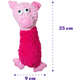 Brinquedo Pelúcia Savana Pet Porco Maluco Sonoro Rosa para Cães