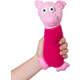 Brinquedo Pelúcia Savana Pet Porco Maluco Sonoro Rosa para Cães