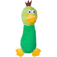Brinquedo Pelúcia Savana Pet Pato Maluco Sonoro Verde para Cães - Tam. Único