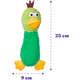Brinquedo Pelúcia Savana Pet Pato Maluco Sonoro Verde para Cães