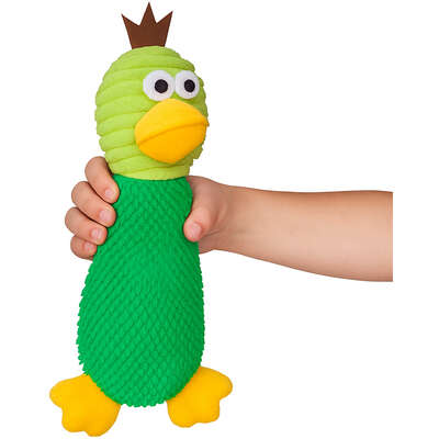 Brinquedo Pelúcia Savana Pet Pato Maluco Sonoro Verde para Cães