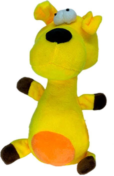 Brinquedo Pelúcia Savana Pet Girafa Amarela para Cães - Tam. Único