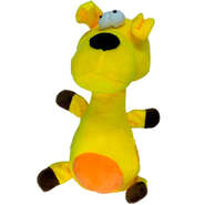 Brinquedo Pelúcia Savana Pet Girafa Amarela para Cães - Tam. Único