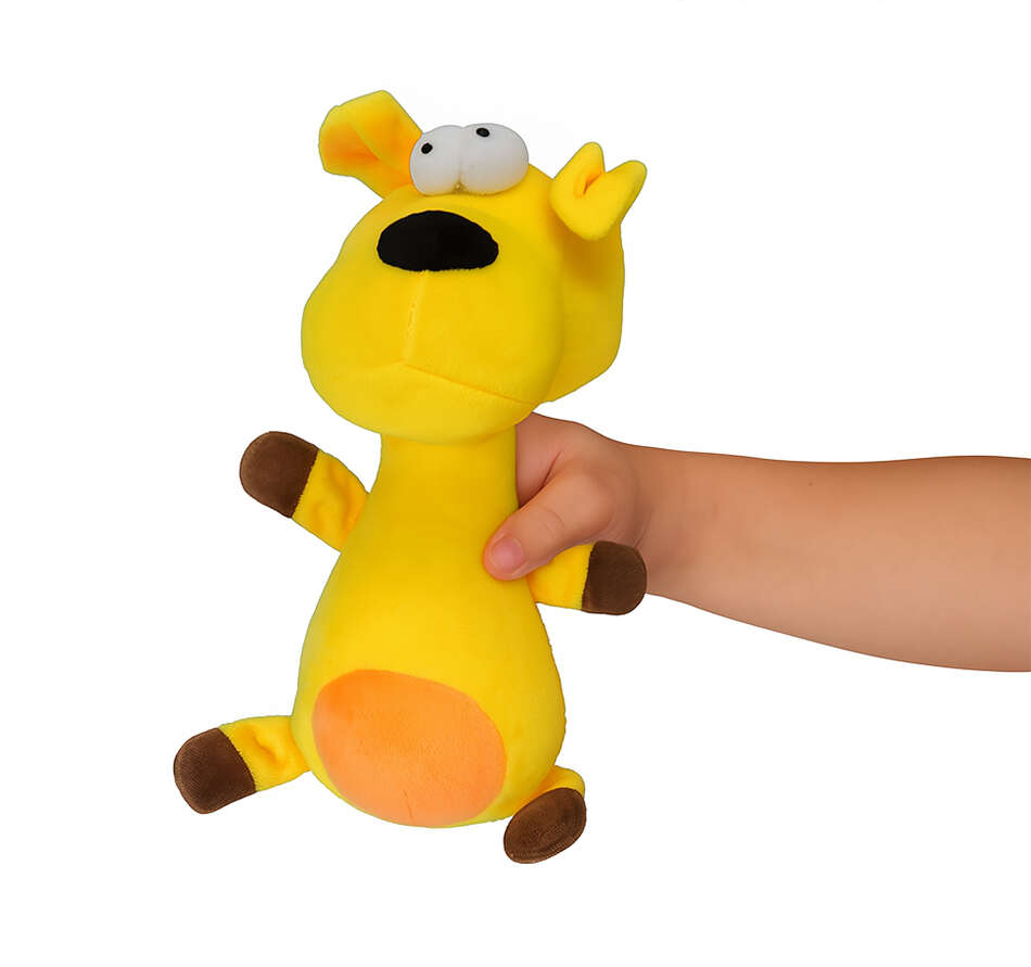 Brinquedo Pelúcia Savana Pet Girafa Amarela para Cães - Tam. Único