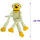 Brinquedo Pelúcia Savana Pet Familia do Macaco para Cães