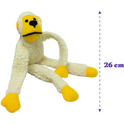 Brinquedo Pelúcia Savana Pet Familia do Macaco para Cães