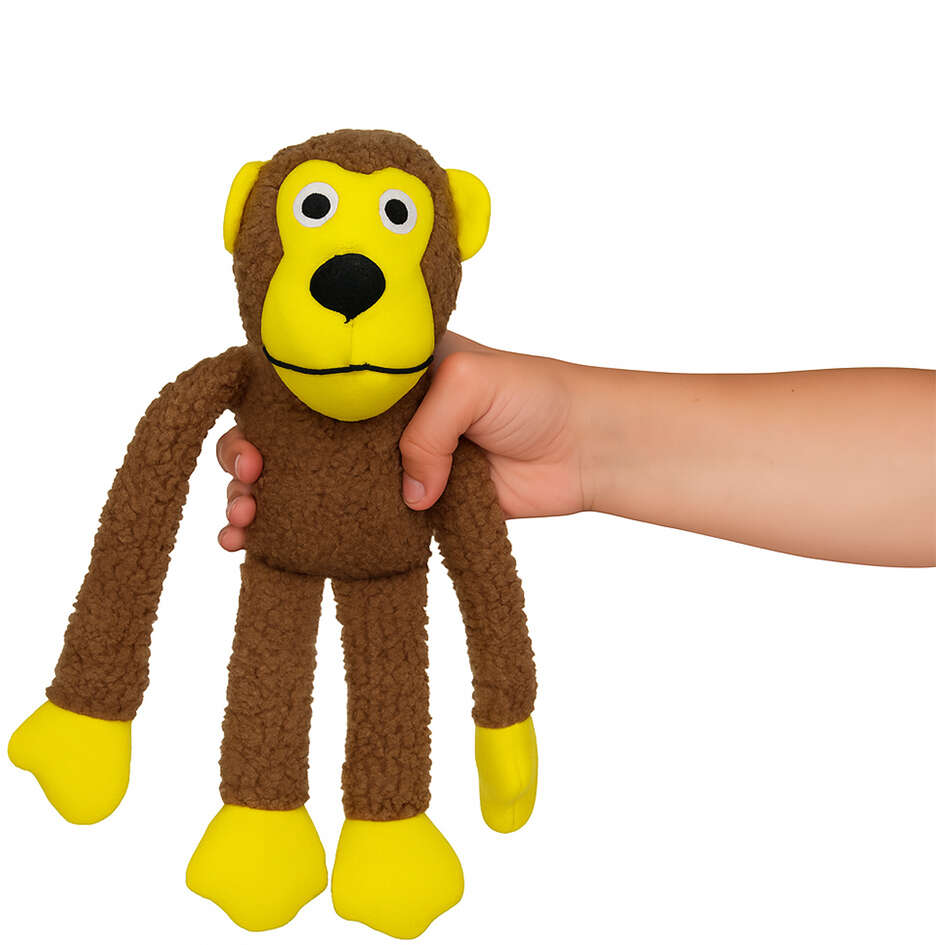 Brinquedo Pelúcia Savana Pet Familia do Macaco para Cães - Tam. Único