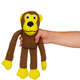 Brinquedo Pelúcia Savana Pet Familia do Macaco para Cães
