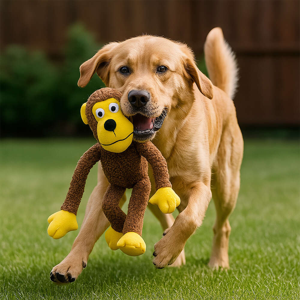 Brinquedo Pelúcia Savana Pet Familia do Macaco para Cães - Tam. Único