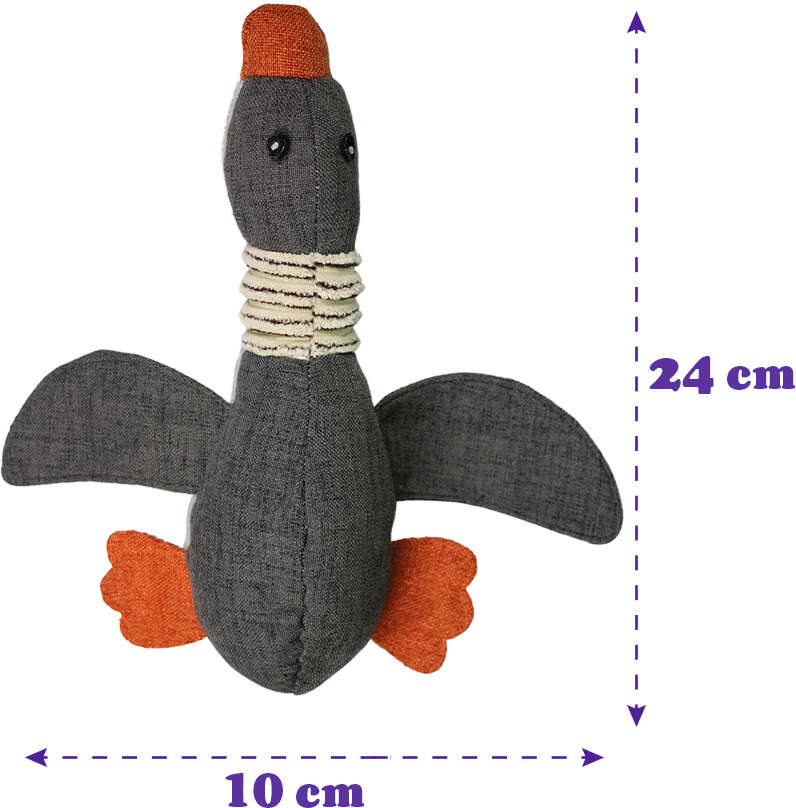 Brinquedo Pelúcia Savana Pet Pato para Cães - Tam. Único