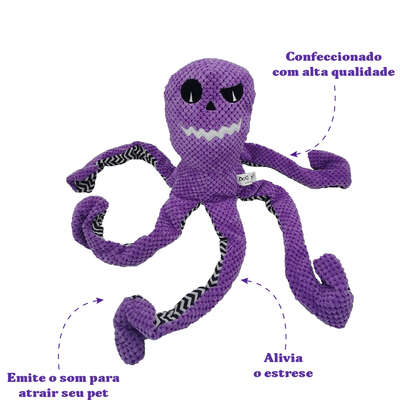 Brinquedo Savana Pet Pelúcia Polvo Sofisticado Roxo para Cães