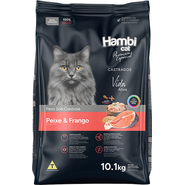 Ração Seca Hambi Cat Peixe e Frango para Gatos Castrados - 10,1Kg