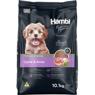Ração Seca Hambi Carne e Arroz para Cães Filhotes - 10,1Kg