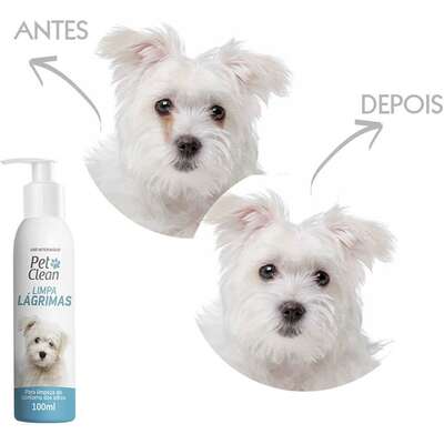 Limpa Lágrimas Pet Clean para Cães e Gatos